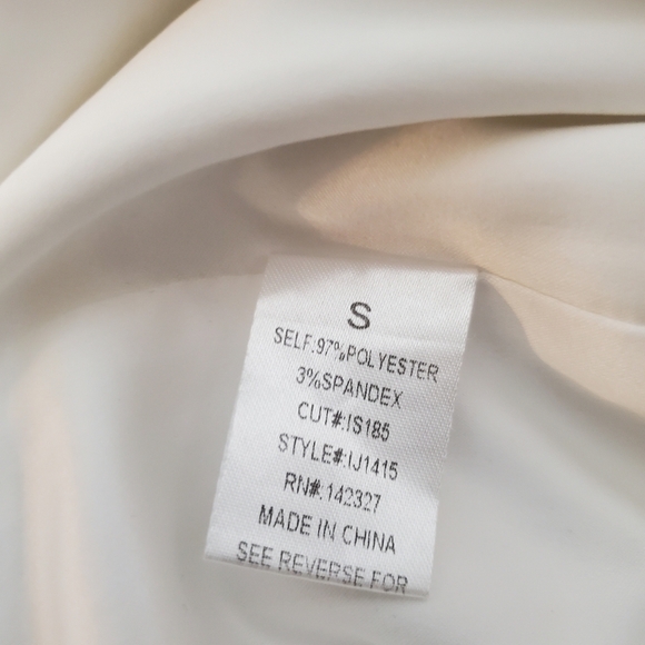 Jluxlabel Satin Feel Deep Plunge Sinclair Jumpsuit White Size Small - Picture 9 of 16